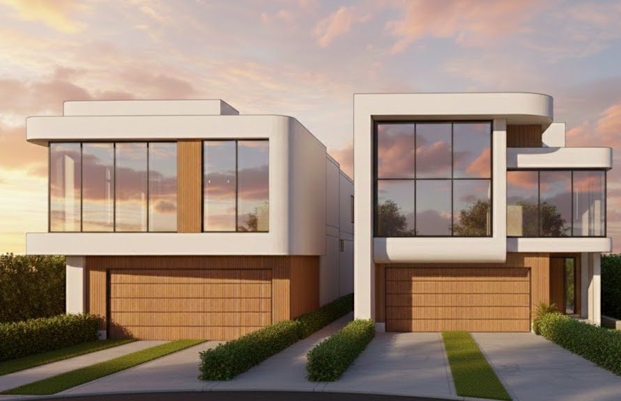 1306 Clifton — contemporary front elevation rendering