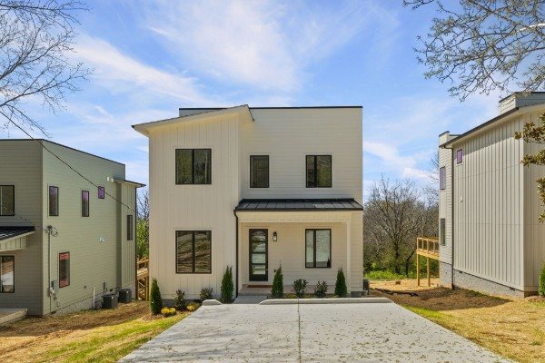 2308 Ilolo, Nashville — front elevation of the completed home