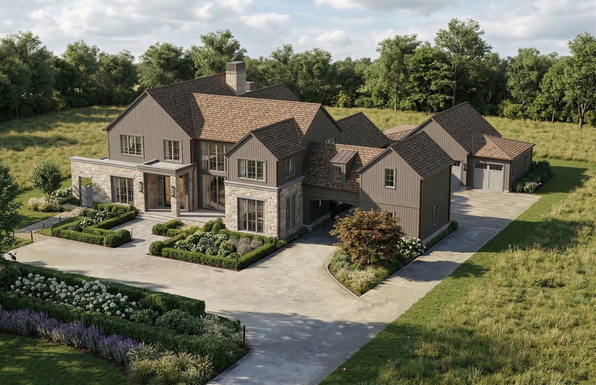 804 Wilson Pike, Brentwood — aerial architectural rendering
